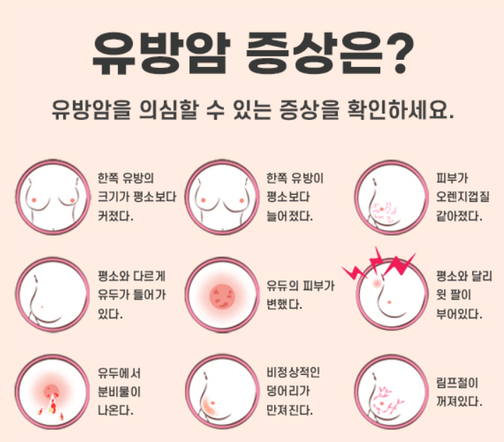 유방암의 초기 증상