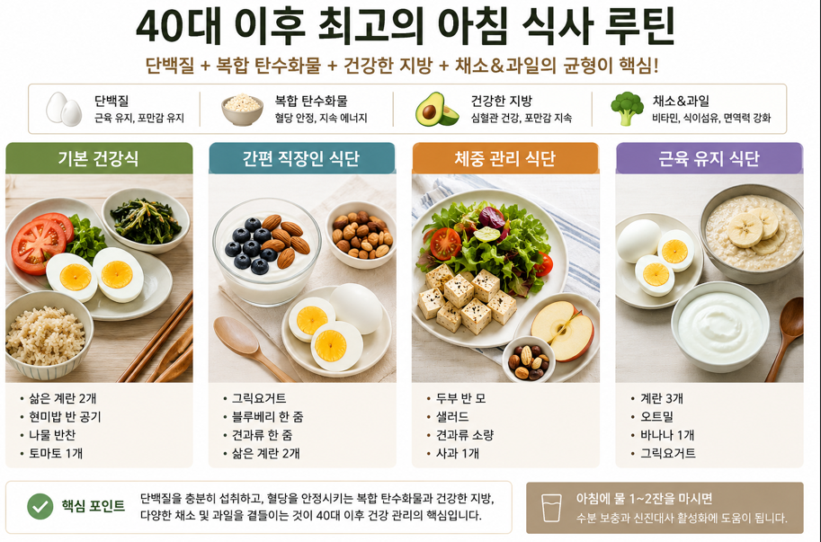건강한 아침 식사 루틴